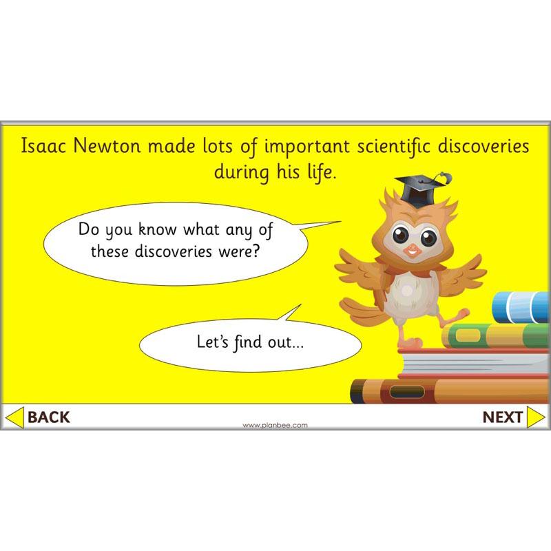 PlanBee Isaac Newton for children – KS1 History lessons