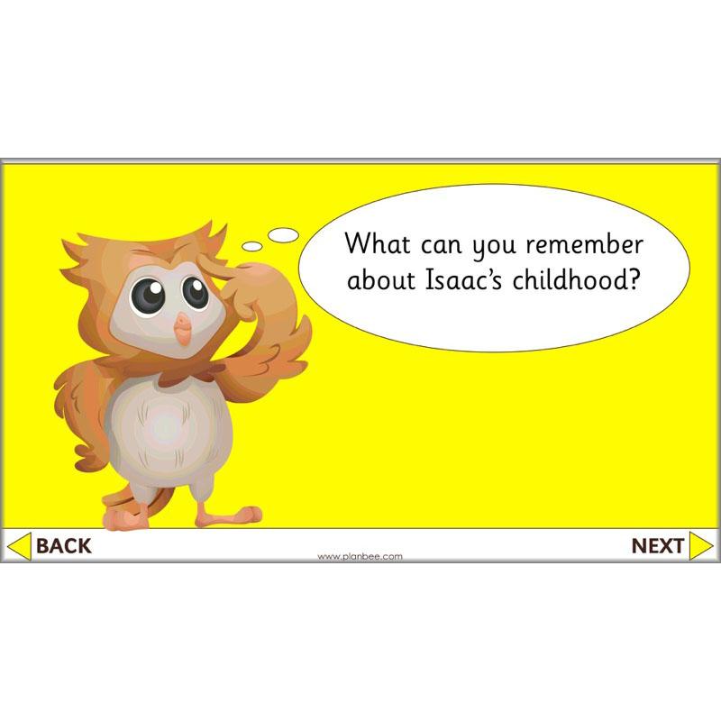 PlanBee Isaac Newton for children – KS1 History lessons