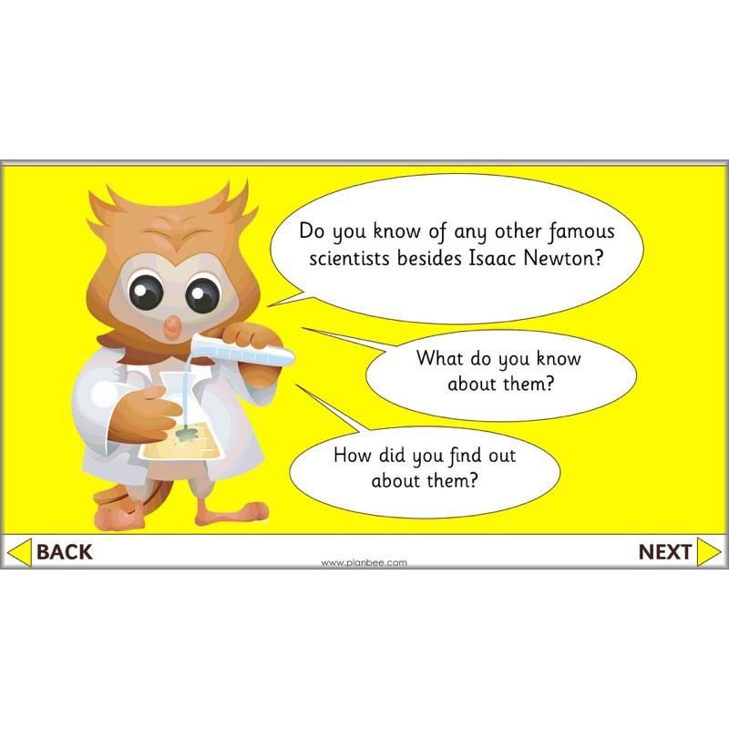 PlanBee Isaac Newton for children – KS1 History lessons
