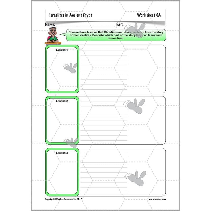PlanBee Israelites in Ancient Egypt - KS2 RE Lesson Plans & Resources