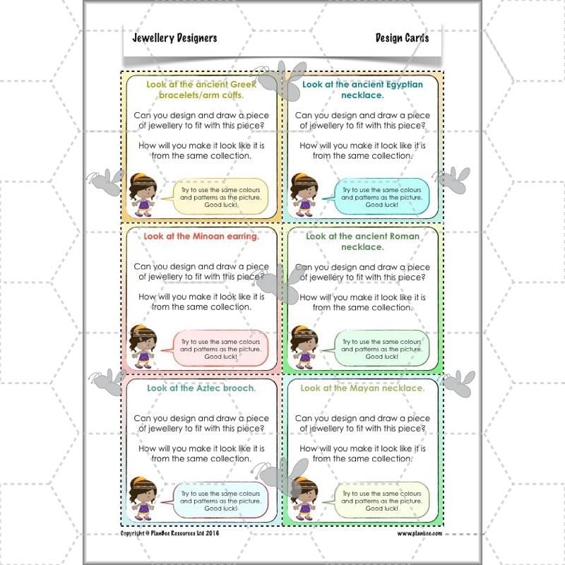 PlanBee Jewellery Designers KS2 Art & Design Lessons by PlanBee