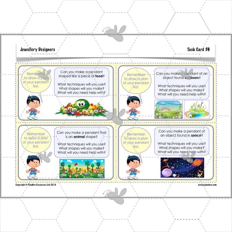 PlanBee Jewellery Designers KS2 Art & Design Lessons by PlanBee