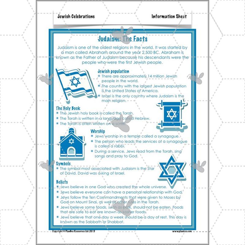 PlanBee Jewish Celebrations KS2 Primary RE Lesson Pack by PlanBee