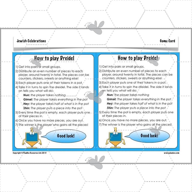 PlanBee Jewish Celebrations KS2 Primary RE Lesson Pack by PlanBee