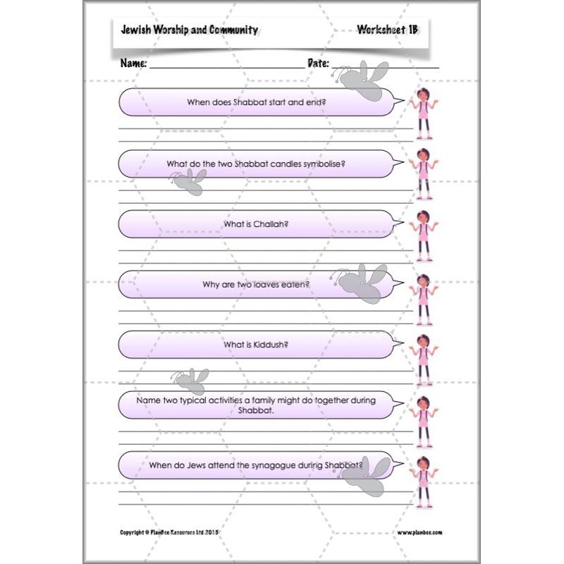 PlanBee Jewish Worship and Community - KS2 RE Lesson by PlanBee