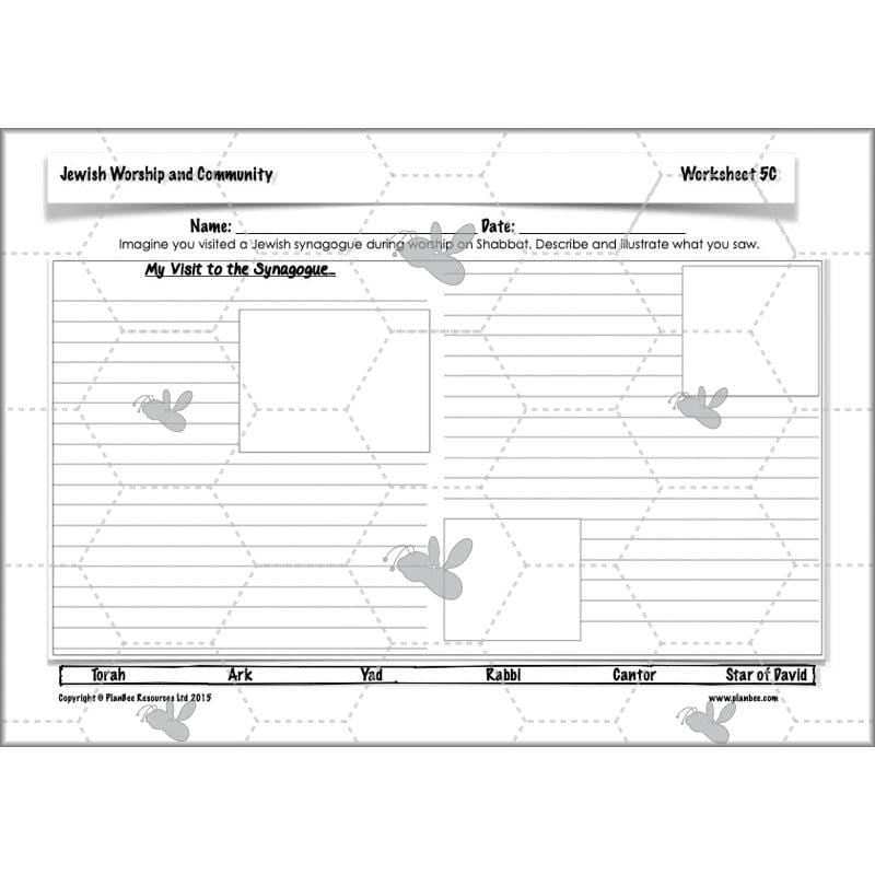 PlanBee Jewish Worship and Community - KS2 RE Lesson by PlanBee