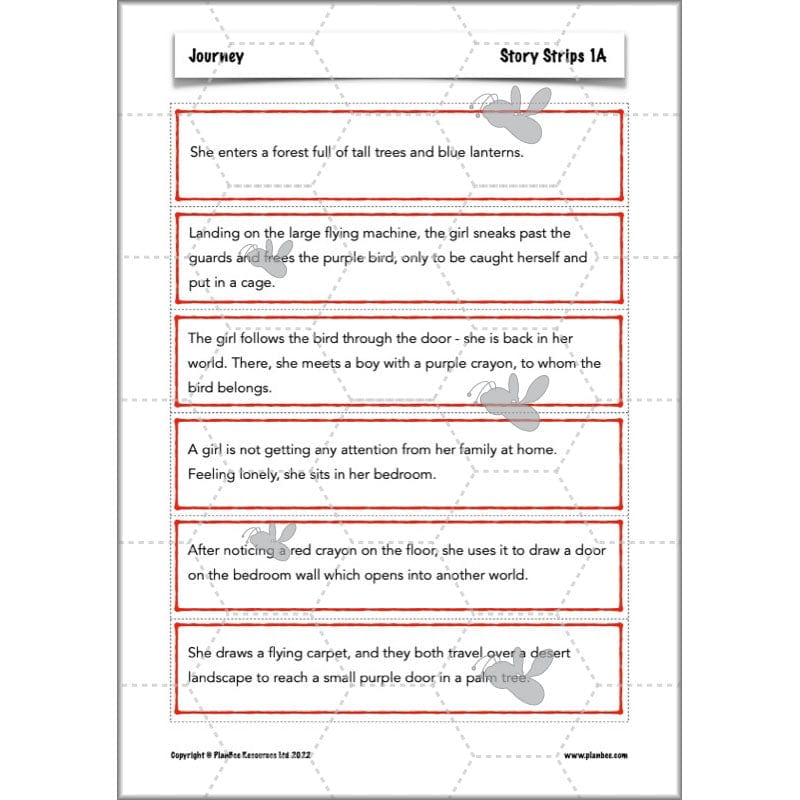 PlanBee Journey Aaron Becker Planning | Year 4 Narrative | PlanBee