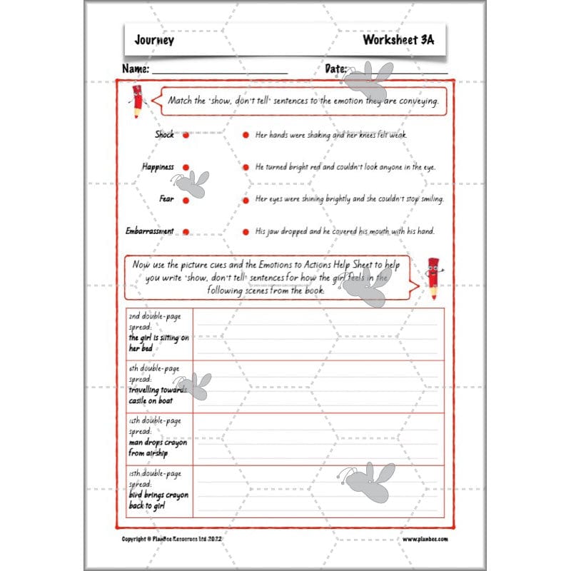 PlanBee Journey Aaron Becker Planning | Year 4 Narrative | PlanBee