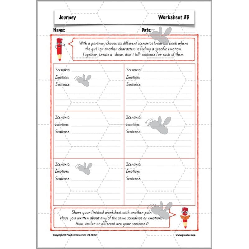 PlanBee Journey Aaron Becker Planning | Year 4 Narrative | PlanBee