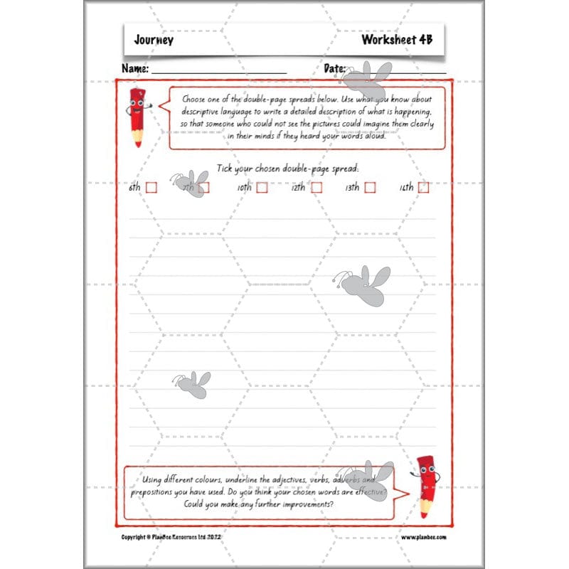 PlanBee Journey Aaron Becker Planning | Year 4 Narrative | PlanBee