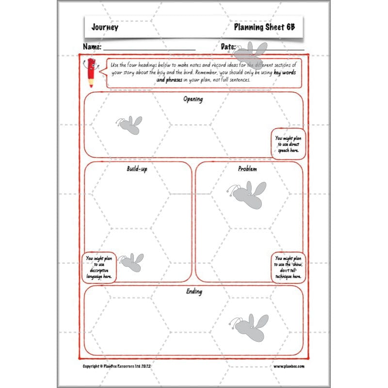 PlanBee Journey Aaron Becker Planning | Year 4 Narrative | PlanBee