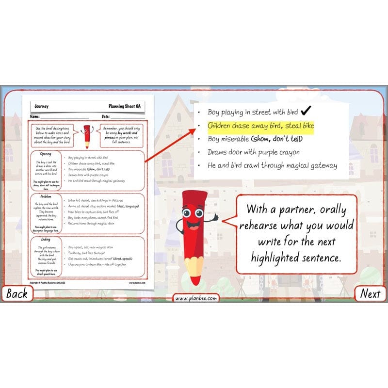 PlanBee Journey Aaron Becker Planning | Year 4 Narrative | PlanBee