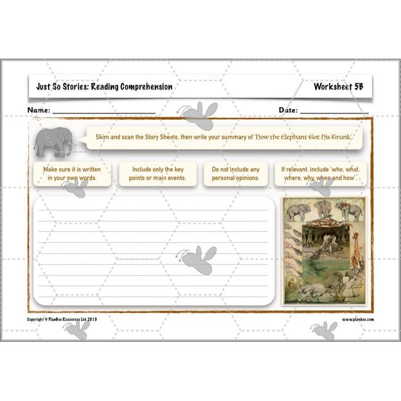 PlanBee Just So Stories KS2 | Year 4 Reading Comprehension Lessons