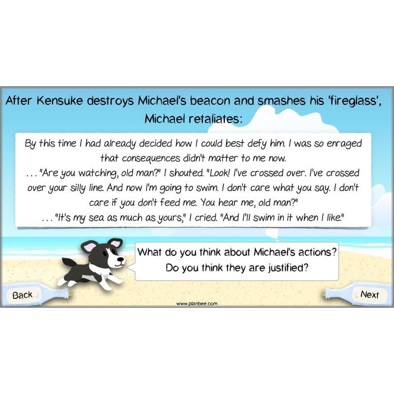 PlanBee Michael Morpurgo Kensuke's Kingdom Planning by PlanBee