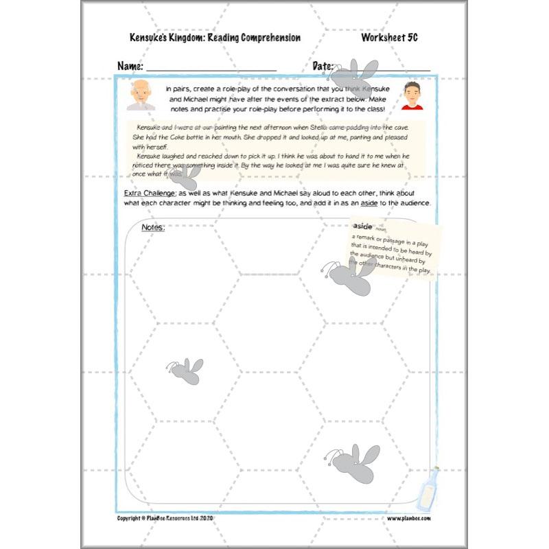 PlanBee Michael Morpurgo Kensuke's Kingdom Planning by PlanBee