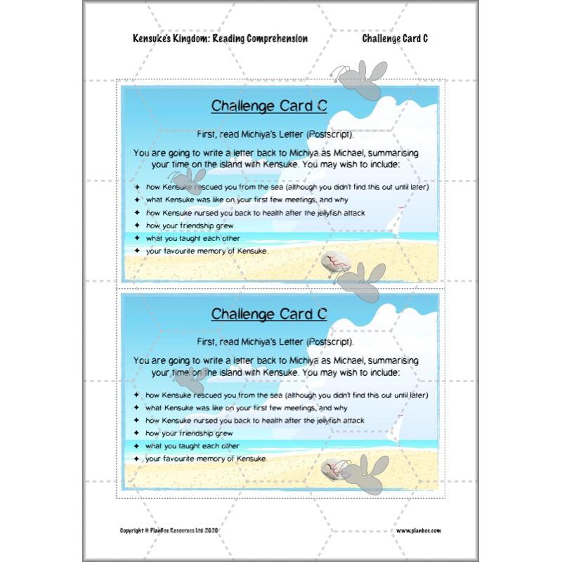 PlanBee Michael Morpurgo Kensuke's Kingdom Planning by PlanBee