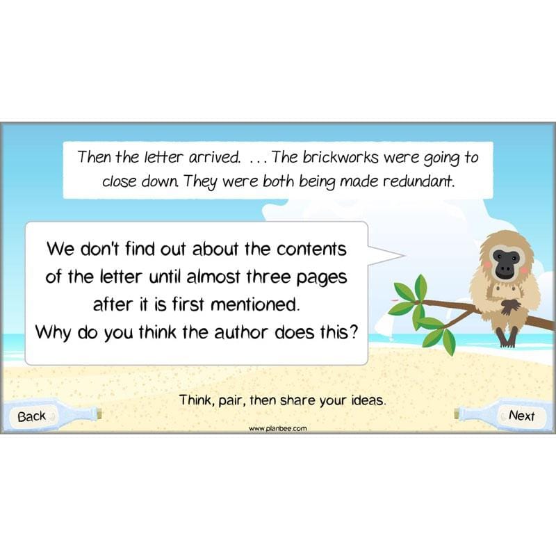 PlanBee Michael Morpurgo Kensuke's Kingdom Planning by PlanBee