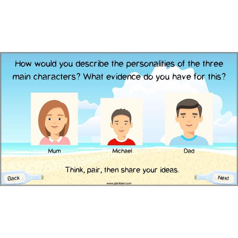 PlanBee Michael Morpurgo Kensuke's Kingdom Planning by PlanBee