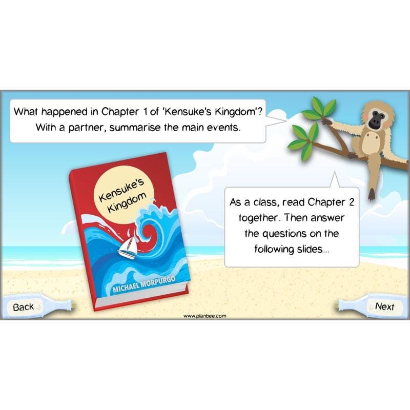 PlanBee Michael Morpurgo Kensuke's Kingdom Planning by PlanBee