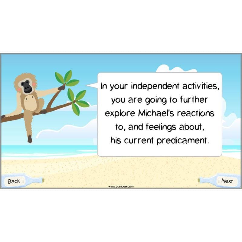 PlanBee Michael Morpurgo Kensuke's Kingdom Planning by PlanBee