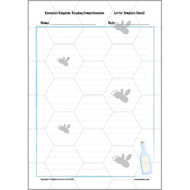 PlanBee Kensuke's Kingdom Planning | Year 6 Reading Comprehension