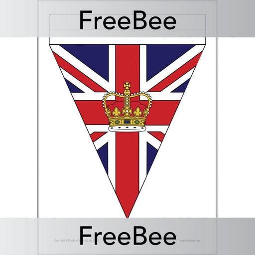 PlanBee FREE King Charles Coronation Bunting by PlanBee