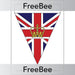 PlanBee FREE King Charles Coronation Bunting by PlanBee