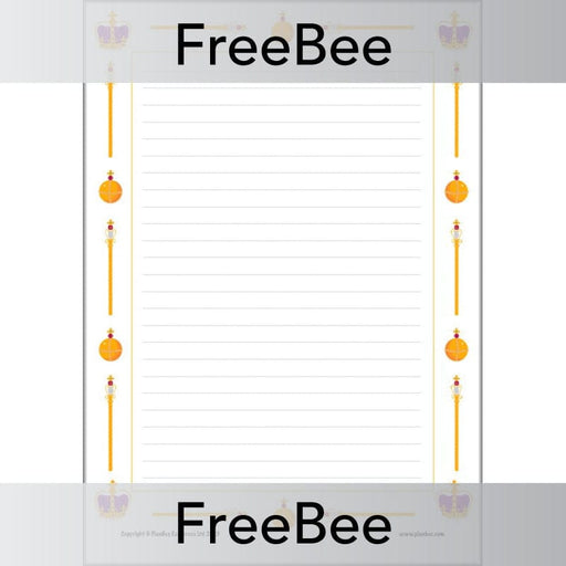 PlanBee FREE King Charles Coronation Writing Frame by PlanBee