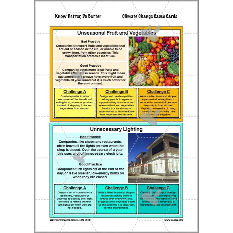 PlanBee Climate Change Worksheets KS2 Lesson | PlanBee
