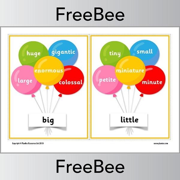 PlanBee Balloon Synonym Posters by PlanBee