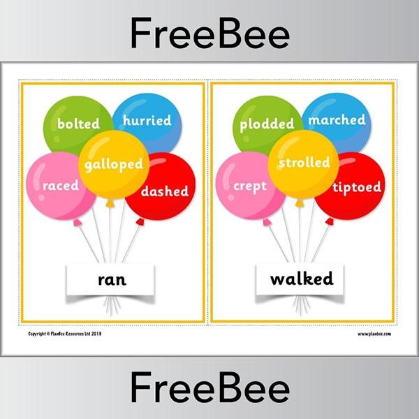 PlanBee Balloon Synonym Posters by PlanBee