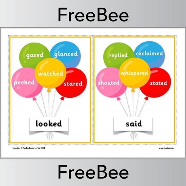 PlanBee Balloon Synonym Posters by PlanBee
