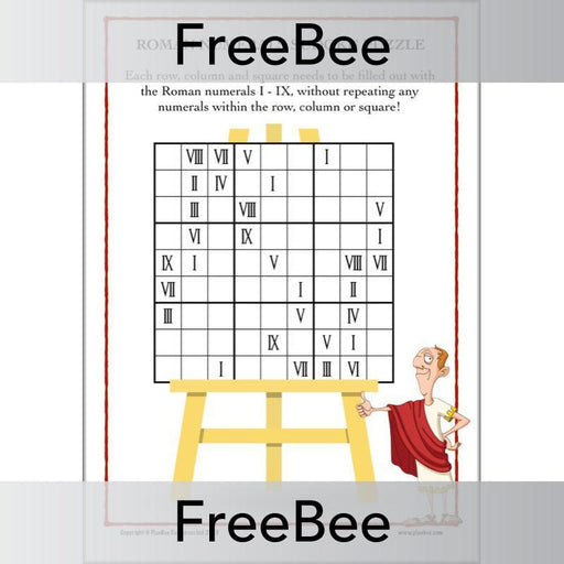 KS2 Roman Numeral Sudoku Puzzle by PlanBee