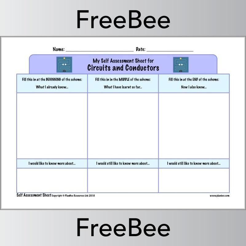 PlanBee Ks2 Science Self Assessment Sheets