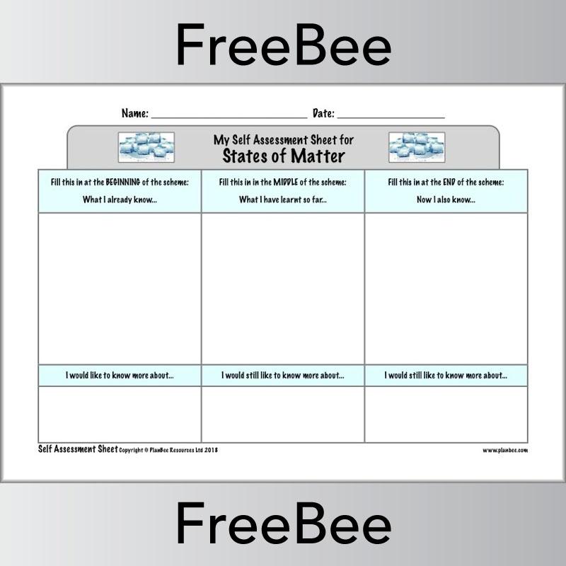 PlanBee Ks2 Science Self Assessment Sheets