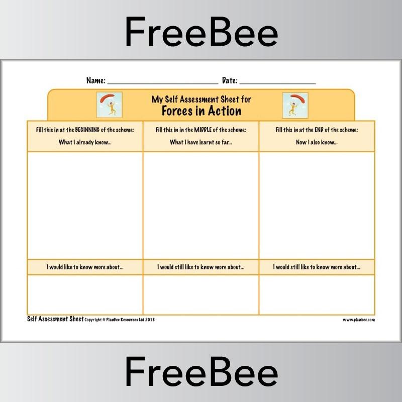 PlanBee Ks2 Science Self Assessment Sheets