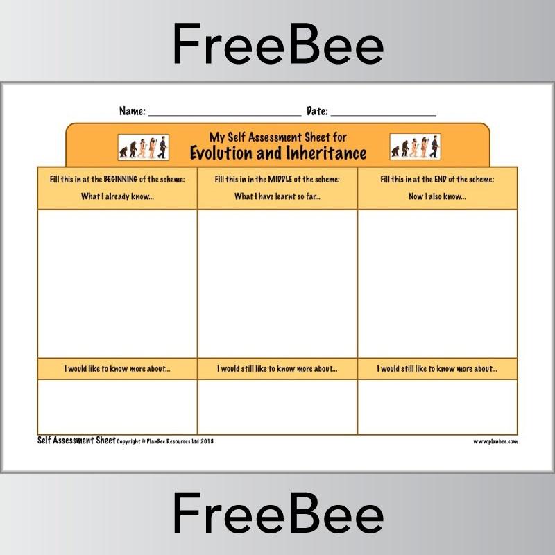 PlanBee Ks2 Science Self Assessment Sheets