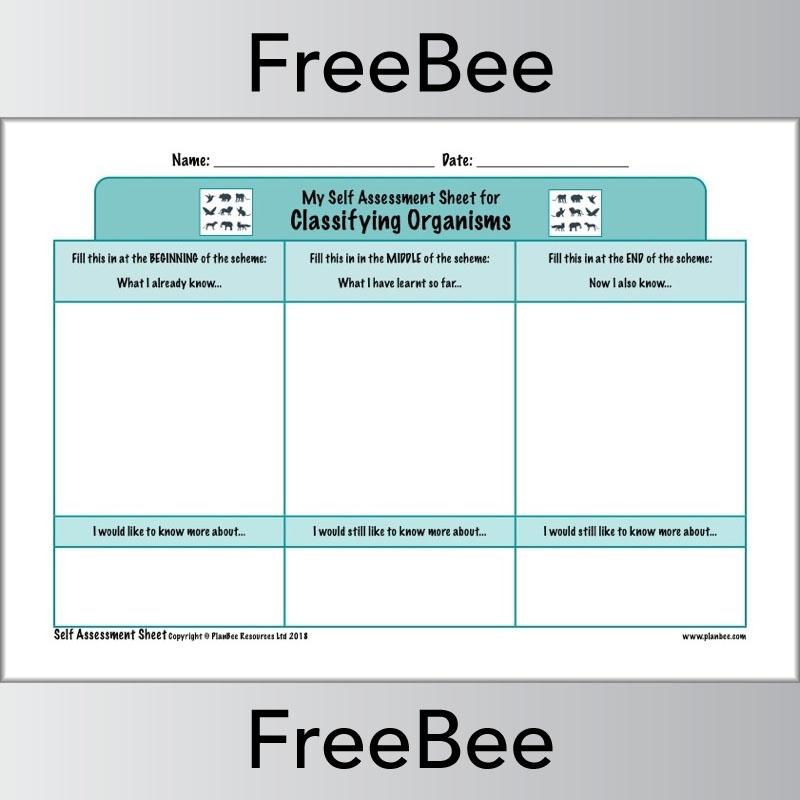PlanBee Ks2 Science Self Assessment Sheets