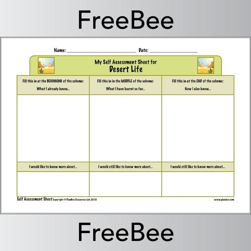 PlanBee Ks2 Science Self Assessment Sheets