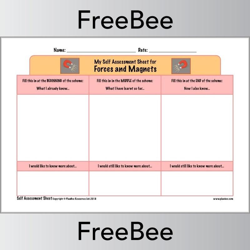 PlanBee Ks2 Science Self Assessment Sheets