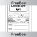 PlanBee FREE Landscape Art Sketch Book Cover by PlanBee