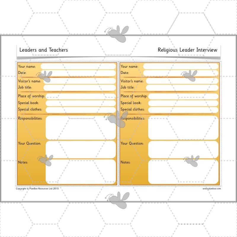 PlanBee Leaders and Teachers - Religious Education | KS1 RE Lessons
