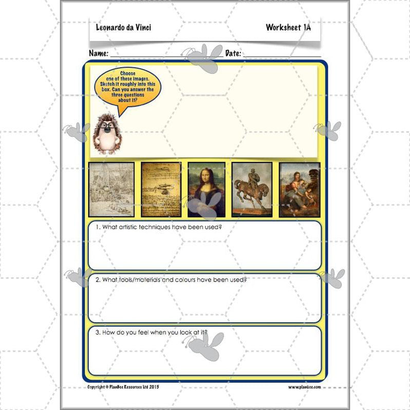 Leonardo da Vinci Art Lessons for KS2 by PlanBee