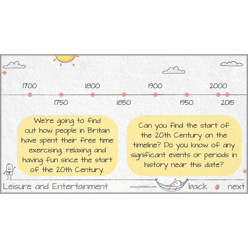 PlanBee Leisure and Entertainment in the 20th Century: KS2 History