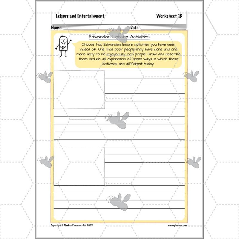 PlanBee Leisure and Entertainment in the 20th Century: KS2 History