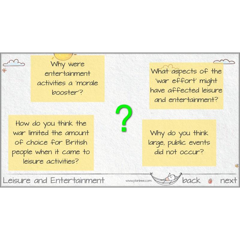 PlanBee Leisure and Entertainment in the 20th Century: KS2 History