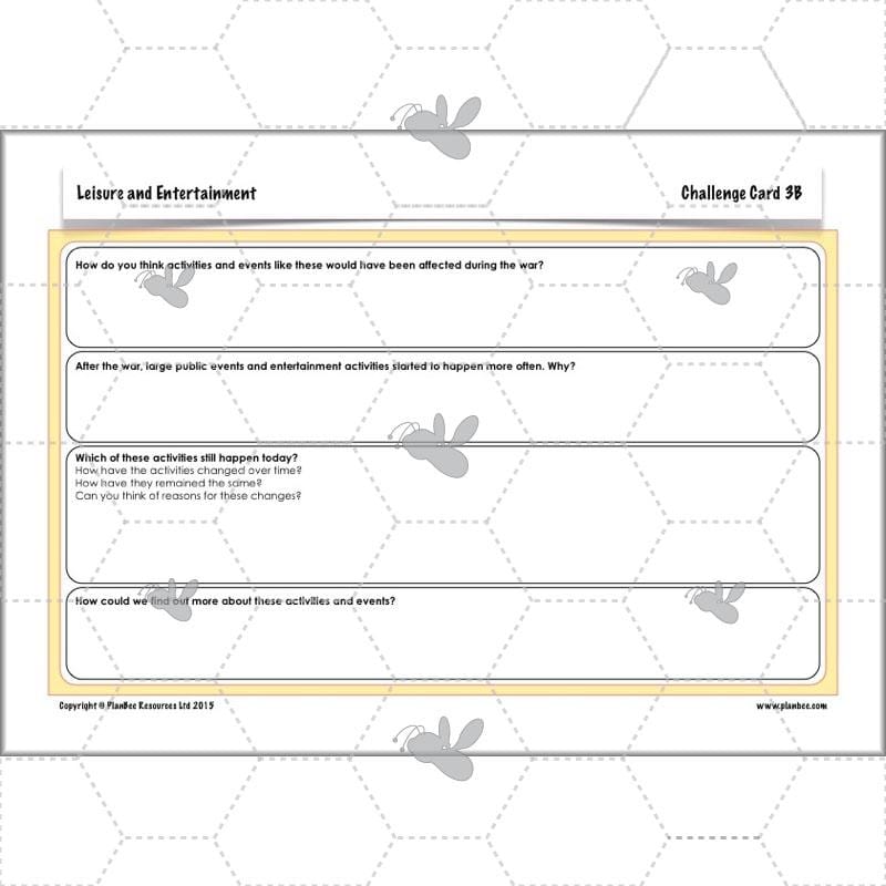 PlanBee Leisure and Entertainment in the 20th Century: KS2 History