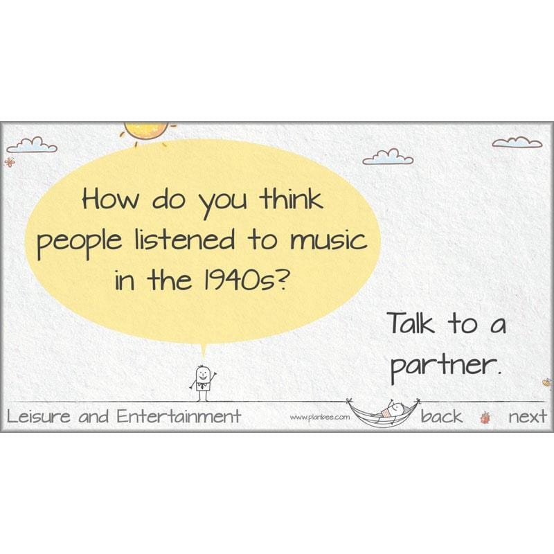 PlanBee Leisure and Entertainment in the 20th Century: KS2 History