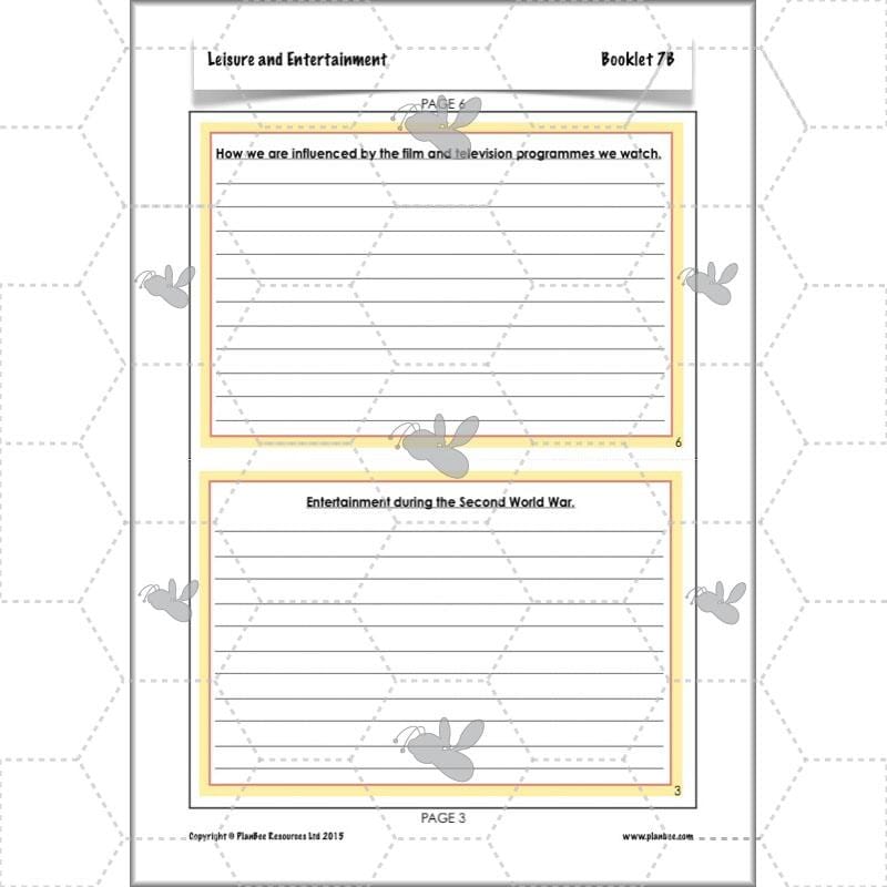 PlanBee Leisure and Entertainment in the 20th Century: KS2 History