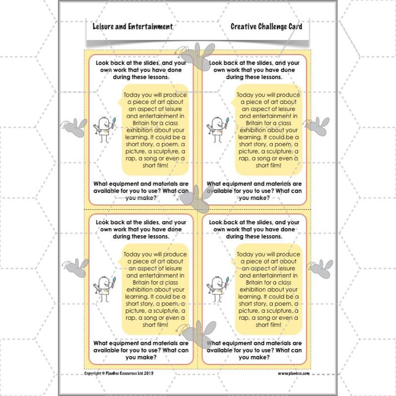 PlanBee Leisure and Entertainment in the 20th Century: KS2 History